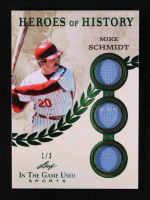 Mike Schmidt 2025 Leaf ITG Used Sports Heroes of History Green #HH58 #1/3 at PristineAuction.com