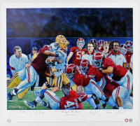 Alabama Crimson Tide LE "The Beginning" 22.5x25.5 Lithograph Signed By (6) with Alex Watkins, Josh Chapman, Dre Kirkpatrick, Donta Hightowe, Carson Tinker (Radtke) at PristineAuction.com
