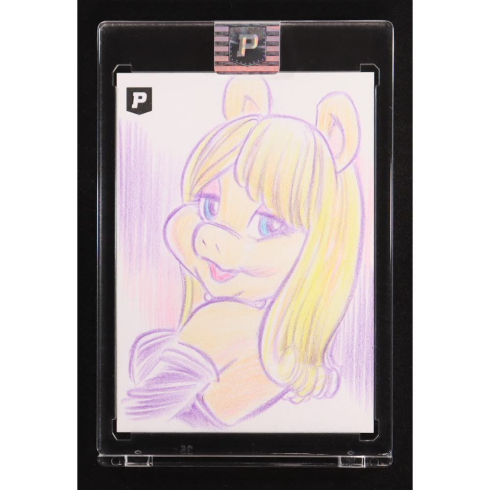 Miss Piggy | The Muppets | Original Art Sketch Card by Guy Gilchrist (1/1 Original Art) at PristineAuction.com