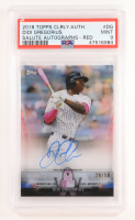 Didi Gregorius 2018 Topps Clearly Authentic Salute Autographs Red #CASADG #29/50 EXCH (PSA 9) at PristineAuction.com