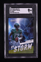 Garrett Wilson 2022 Absolute By Storm Spectrum Gold #6 RC #09/10 (SGC 9) at PristineAuction.com