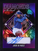 Josue De Paula 2025 Leaf Metal Diamonds in The Rough Purple Autographs #DRJDP #3/10 RC at PristineAuction.com
