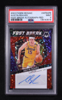Austin Reaves 2024-25 Panini Mosaic Autographs Fast Break Red #78 #44/49 (PSA 9) at PristineAuction.com