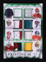 2025 Leaf ITG Used Sports Pristine 16 Green #PS12 Tom Brady / Patrick Mahomes II / Joe Montana / Dan Marino / Jim Kelly / John Elway / Steve Young / Brett Favre / Walter Payton / Emmitt Smith / Barry Sanders / Gale Sayers #1/2 at PristineAuction.com