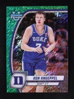 Kon Knueppel 2024-25 Bowman Chrome University Green Shimmer Refractors #48 RC at PristineAuction.com