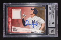 Aaron Judge Signed 2019 Topps Major League Materials Gold #MLMAJ (BGS 9 | Auto Grade 10) at PristineAuction.com