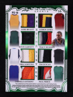 2025 Leaf ITG Used Sports Pristine 16 Green #PS10 Shaquille O'Neal / Hakeem Olajuwon / Charles Barkley / David Robinson / Karl Malone / Patrick Ewing / Grant Hill / Chris Webber / Kobe Bryant / LeBon James / Kevin Garnett / Tracy McGrady / Tim Duncan #3/3 at PristineAuction.com