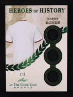 Barry Bonds 2025 Leaf ITG Used Sports Heroes of History Green #HH5 #1/3 at PristineAuction.com