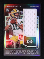 Jordan Love 2020 Panini Obsidian Rookie Eruption Materials #11 RC #009/100 at PristineAuction.com