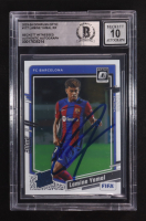 Lamine Yamal Signed 2023-24 Donruss Optic #177 RR RC (BGS | Autograph Grade 10) at PristineAuction.com