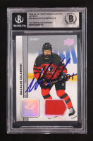 Macklin Celebrini Signed 2023-24 Upper Deck Team Canada Juniors Jersey U18 #26 (BGS) at PristineAuction.com