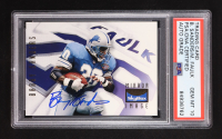 Barry Sanders & Marshall Faulk Signed 1995 Skybox Premium #150 (PSA | Auto 10) at PristineAuction.com