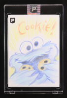 Cookie Monster | The Muppets | Original Art Sketch Card by Guy Gilchrist (1/1 Original Art) at PristineAuction.com