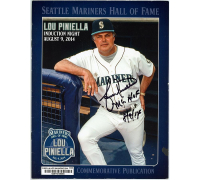Lou Piniella Signed Mariners Hall of Fame Commemorative Program Inscribed "HOF 8.9.14" (JSA) at PristineAuction.com
