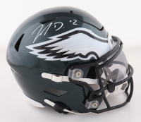 Jahan Dotson Signed Eagles Mid-Size SpeedFlex Helmet with Custom Visor (Beckett) at PristineAuction.com