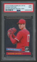 Shohei Ohtani 2018 Donruss Optic Rated Rookie Retro 1984 #RR1 RC (PSA 9) at PristineAuction.com