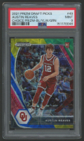 Austin Reaves 2021 Panini Prizm Draft Picks Choice Prizm Blue / Yellow / Green #49 (PSA 9) at PristineAuction.com