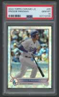 Freddie Freeman 2022 Topps Chrome Logofractor #65 (PSA 10) at PristineAuction.com