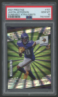 Justin Jefferson 2021 Prestige Sunburst Xtra Points #157 (PSA 10) at PristineAuction.com