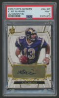 Kurt Warner 2013 Topps Supreme Autographs #SAKW #18/31 (PSA 9) at PristineAuction.com