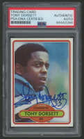 Tony Dorsett Signed 1980 Topps #330 (PSA) at PristineAuction.com