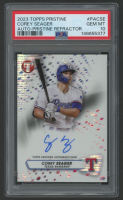 Corey Seager 2023 Topps Pristine Autograph Pristine Refractor #PACSE #58/99 (PSA 10) at PristineAuction.com