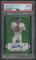 John Elway 2022 Leaf Decadence Autograph Green #BAJE1 #1/4 (PSA 8) at PristineAuction.com