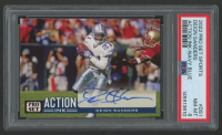 Deion Sanders 2022 Pro Set Sports Action Ink Navy Blue #DS1 #5/8 (PSA 8) at PristineAuction.com