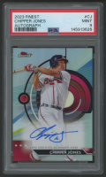Chipper Jones 2023 Finest Autograph #FACJ (PSA 9) at PristineAuction.com