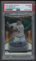 Cal Ripken Jr. 2015 Topps Strata Autographs Green #SACRN #57/75 (PSA 7) at PristineAuction.com