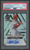Johnny Bench 2024 Press Pass Premium Autograph Silver Reflector #BAJB1 #12/35 (PSA 9) at PristineAuction.com