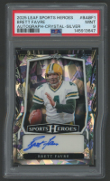 Brett Favre 2025 Leaf Sports Heroes Autograph Crystal Silver #BABF1 #15/35 (PSA 9) at PristineAuction.com