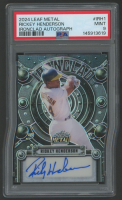 Rickey Henderson 2024 Leaf Metal Ironclad Autograph #IRH1 #6/10 (PSA 9) at PristineAuction.com