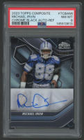 Michael Irvin 2023 Topps Composite Chrome Black Autograph Refractor #TCBAMI #14/20 (PSA 8) at PristineAuction.com