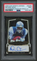Michael Irvin 2025 Leaf Sports Heroes Autograph Acetate Gold #BAMI1 #1/1 (PSA 9) at PristineAuction.com