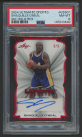 Shaquille O'Neal 2024 Ultimate Sports Signature Holo Red #USSO1 #2/3 (PSA 8) at PristineAuction.com