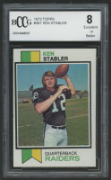 Ken Stabler 1973 Topps #487 RC (BCCG 8) at PristineAuction.com