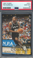 Tim Duncan 1997-98 Fleer #201 RC (PSA 10) at PristineAuction.com