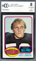 Jack Lambert 1976 Topps #220 AP RC (BCCG 8) at PristineAuction.com