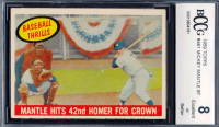 Mickey Mantle 1959 Topps #461 Baseball Thrills (BCCG 8) at PristineAuction.com
