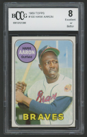 Hank Aaron 1969 Topps #100 (BCCG 8) at PristineAuction.com
