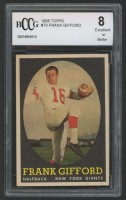 Frank Gifford 1958 Topps #73 (BCCG 8) at PristineAuction.com