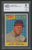 Stan Musial 1958 Topps AS #476 (BCCG 8) at PristineAuction.com