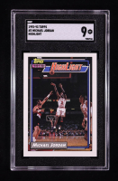 Michael Jordan 1992-93 Topps #3 HighLight / Michael Lights It Up (SGC 9) at PristineAuction.com
