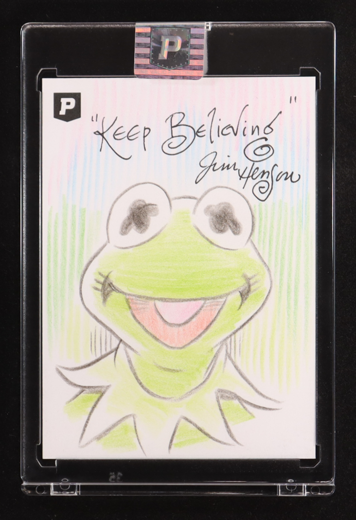Kermit the Frog | The Muppets | Original Art Sketch Card by Guy Gilchrist (1/1 Original Art) at PristineAuction.com Kermit the Frog | The Muppets | Original Art Sketch Card by Guy Gilchrist (1/1 Original Art) at PristineAuction.com
