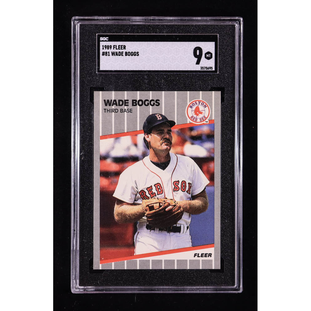 Wade Boggs 1989 Fleer #81 (SGC 9) at PristineAuction.com