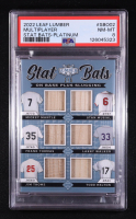 2022 Leaf Lumber Stat Bats On Base + Slugging Platinum #SBO02 #2/6 Mickey Mantle / Stan Musial / Frank Thomas / Larry Walker / Jim Thome / Todd Helton (PSA 8) at PristineAuction.com