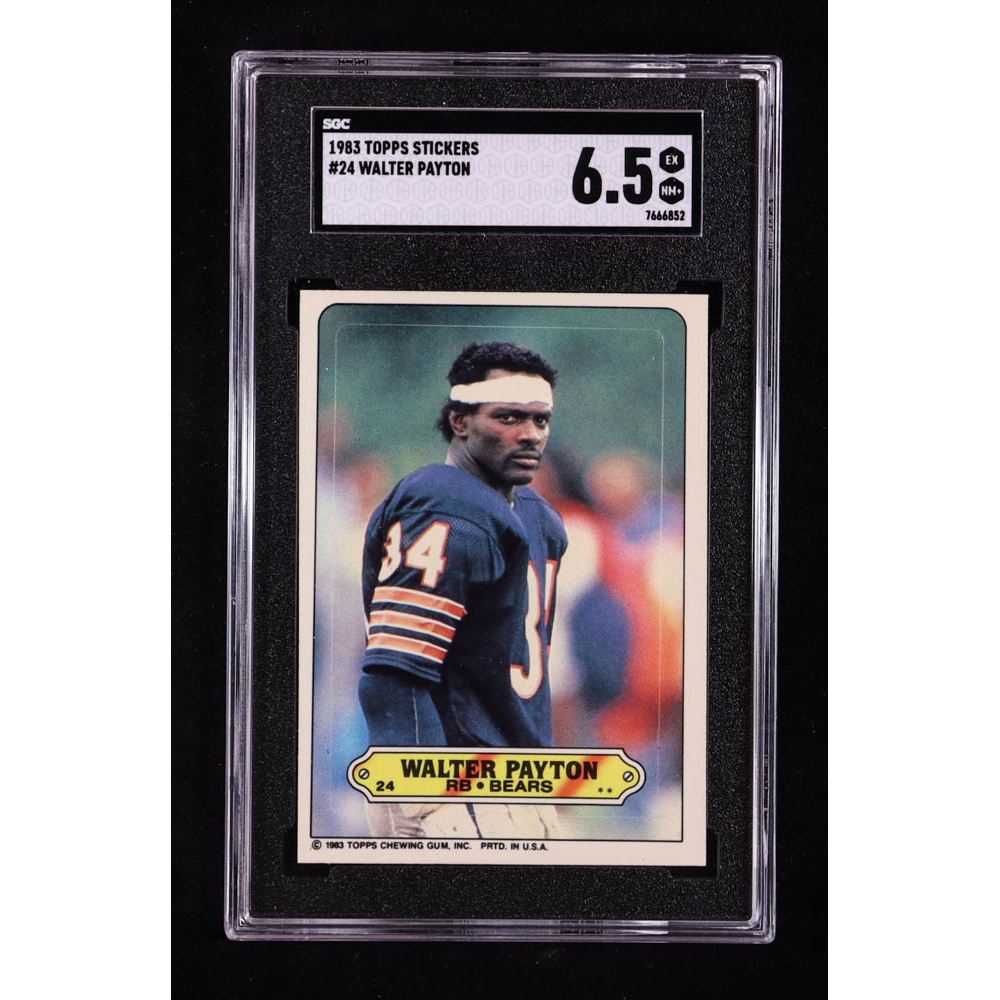 Walter Payton 1983 Topps Sticker #24 (SGC 6.5) at PristineAuction.com