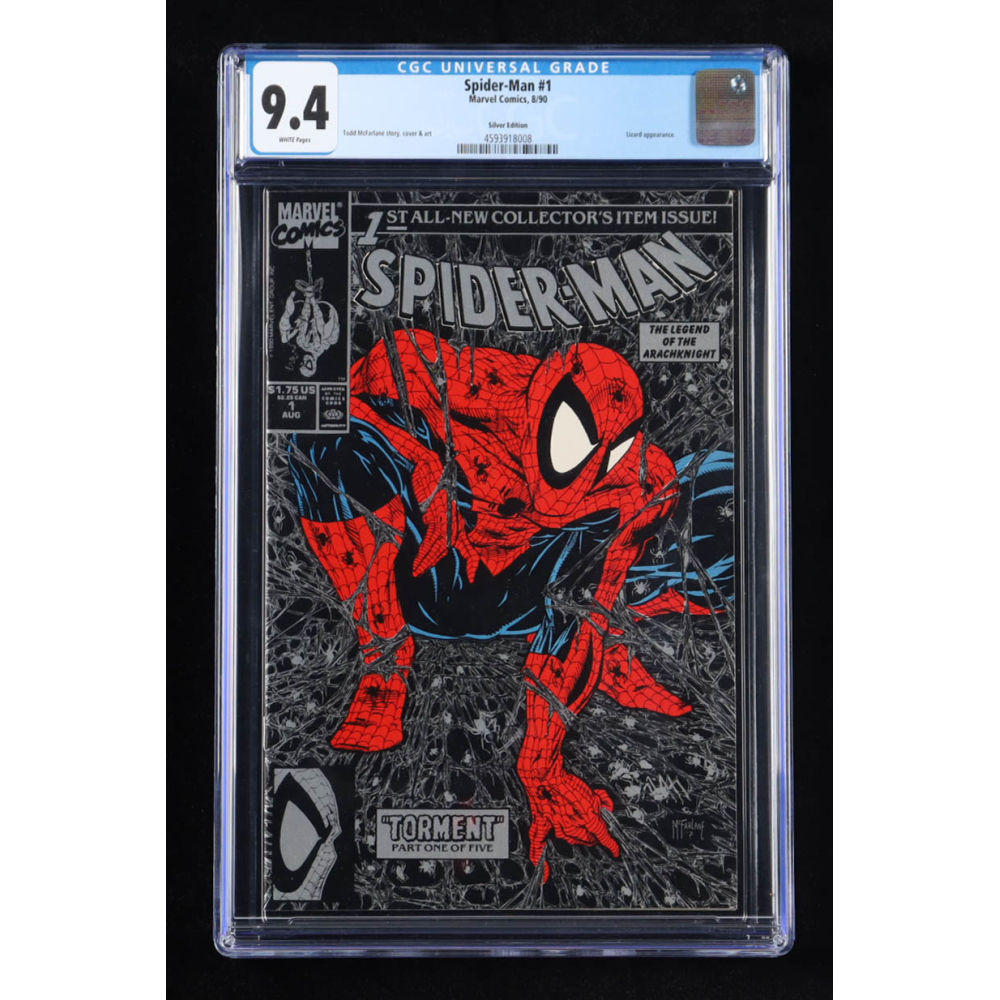 1990 "Spider-Man" Issue #1 Silver Edition Marvel Comic Book (CGC 9.4) at PristineAuction.com