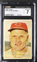 Rocky Bridges 1957 Topps #294 (CGC 7) at PristineAuction.com